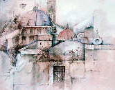 "Italy" - Watercolor paintings by French artist Fabienne Quinsac