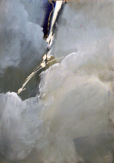 Acrylique sur toile, inachev