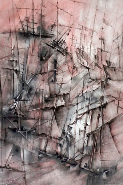 Mts, aquarelle 40x60 - Fabienne Quinsac