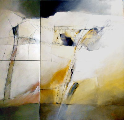 Triptyque - acrylique - Fabienne Quinsac