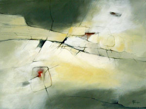 Falaise 4 - acrylique sur toile - peinture de Fabienne Quinsac