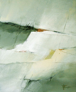 Falaise 2 - acrylique sur toile - peintre : Fabienne Quinsac