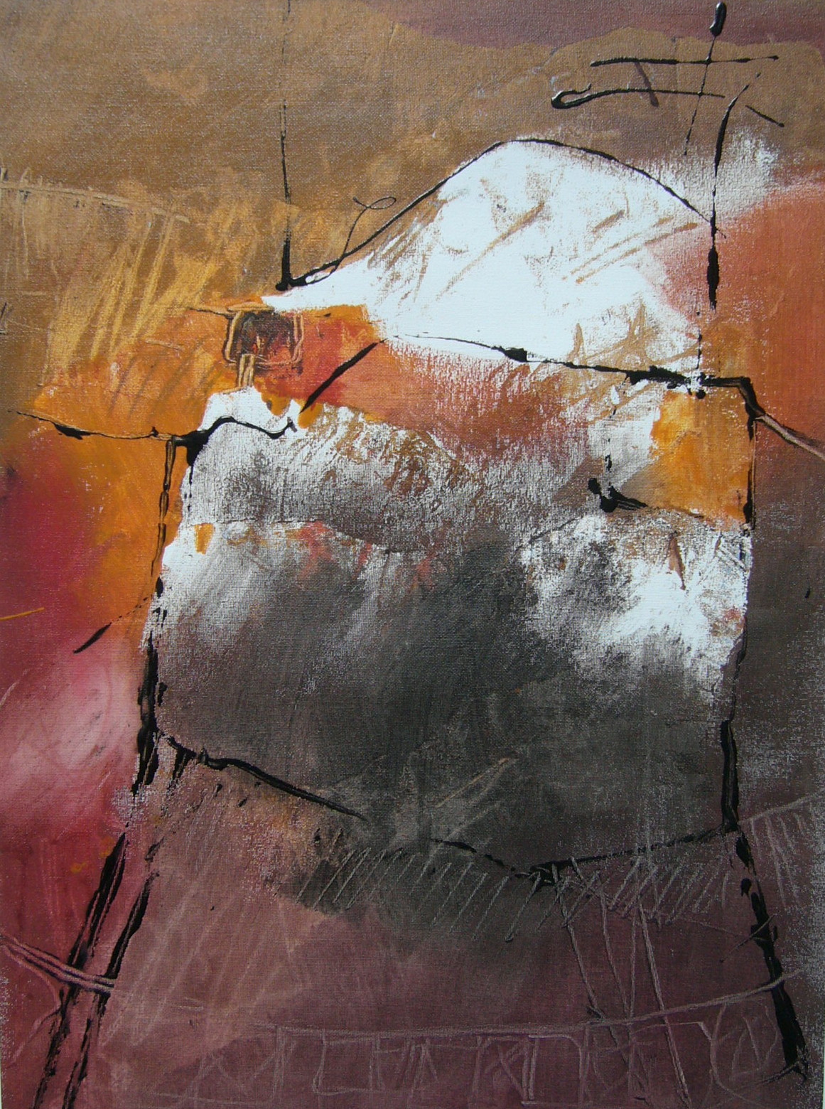 Tableir du jeune cuistot - Fabienne Quinsac - acrylique sur toile