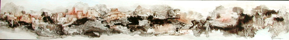 Paysage au gourdon - Fabienne Quinsac