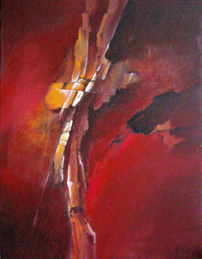 Plissement - acrylique sur toile - Fabienne Quinsac
