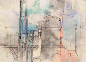 Ferroviaire (aquarelle)