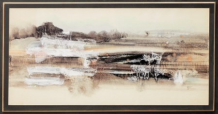 Glace / Hivernal, goudron et acrylique