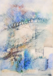 "Jardin secret" - aquarelle