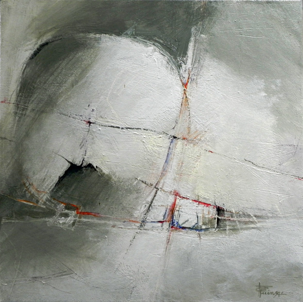 Coquille / Pierre qui roule. Acrylique sur toile