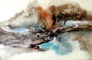 paysage goudron color